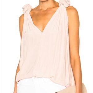 Smythe Love Knot White Sleeveless Top - Ivory Colour